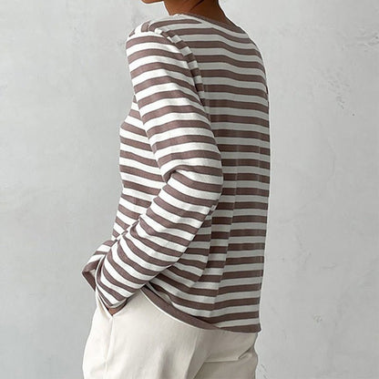 Lisa - Gestreiftes Langarmshirt - Livezo