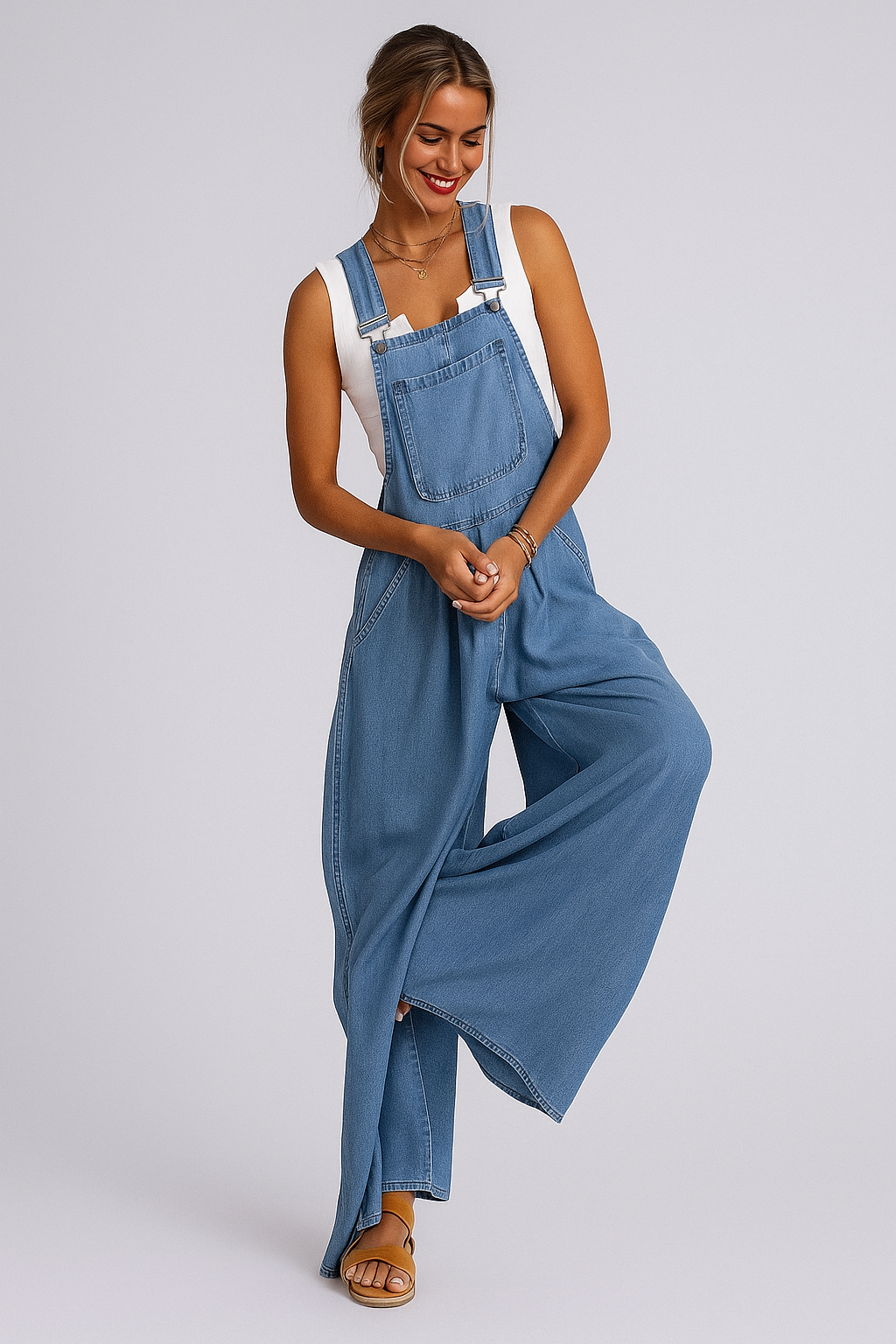 Yvette - Denim-Overall