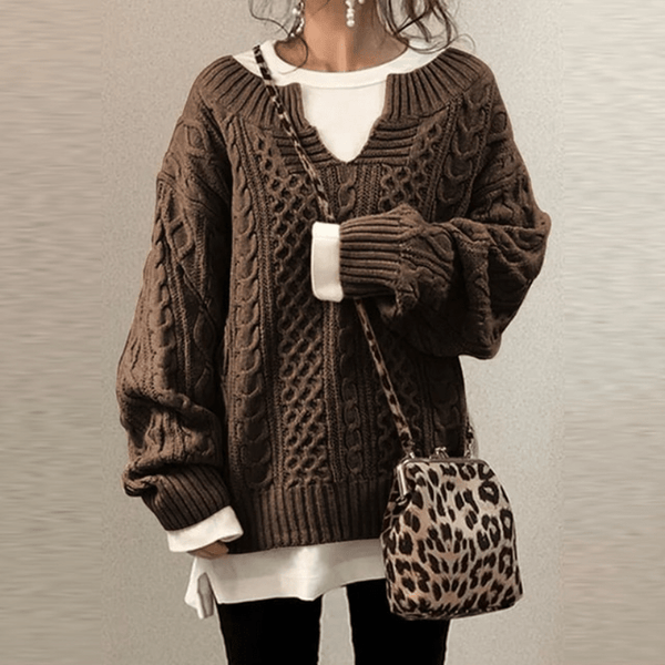 Loretta - Retro - Strickpullover für Frauen - Livezo