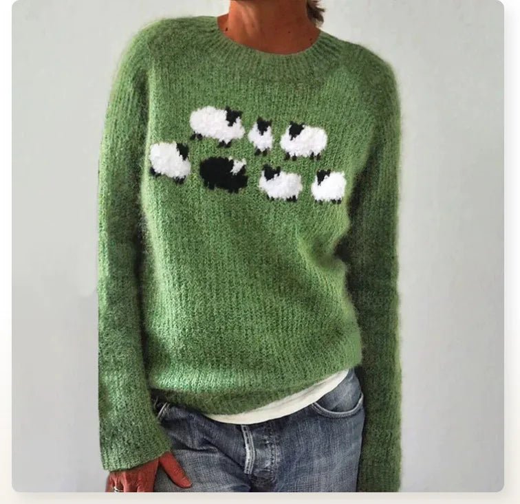 Ludmila - Retro Herbst Pullover - Livezo
