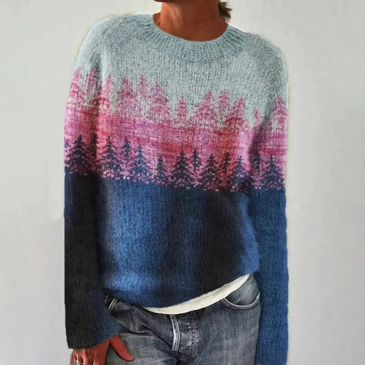 Ludmila - Retro Herbst Pullover - Livezo