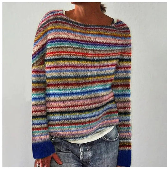 Ludmila - Retro Herbst Pullover - Livezo