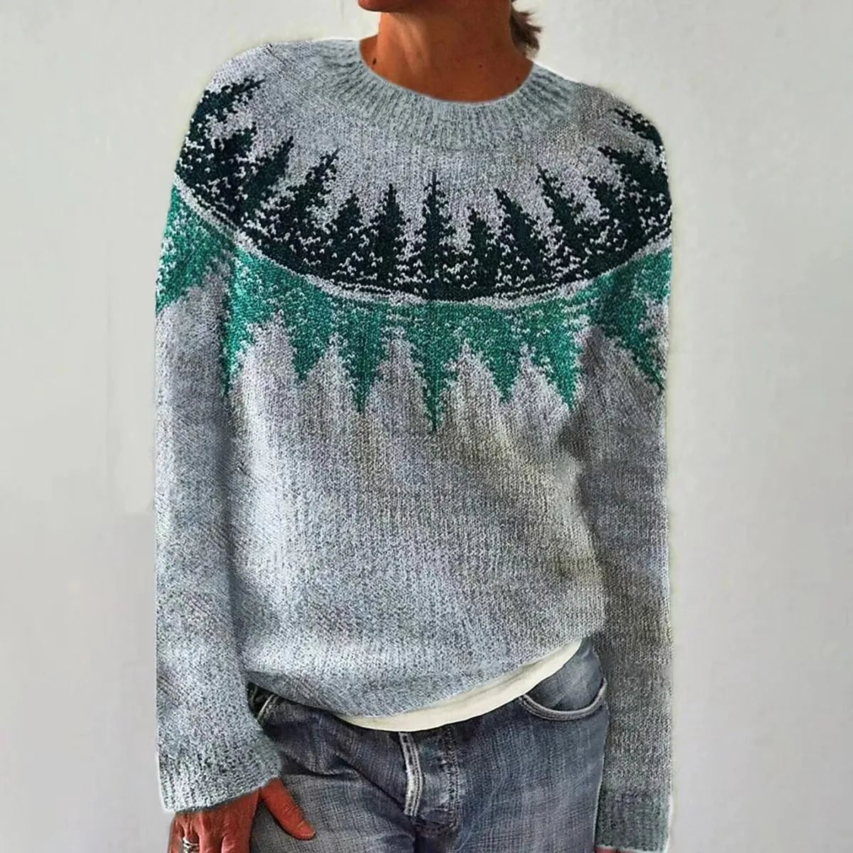 Ludmila - Retro Herbst Pullover - Livezo