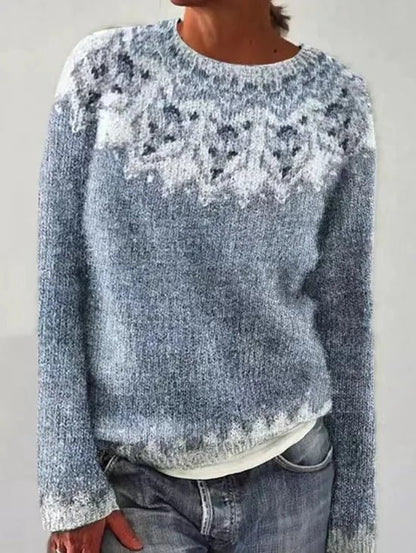 Ludmila - Retro Herbst Pullover - Livezo