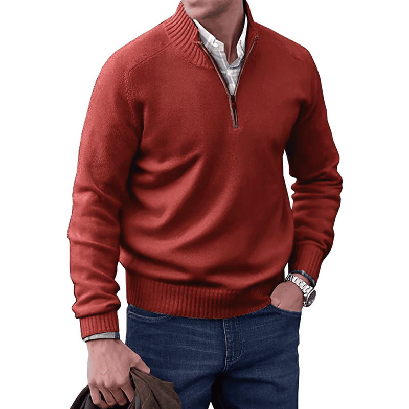 Lukas - Eleganter Pullover mit Reißverschluss - Livezo