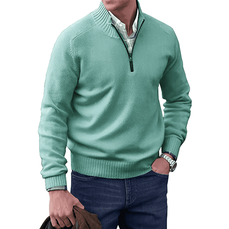 Lukas - Eleganter Pullover mit Reißverschluss - Livezo