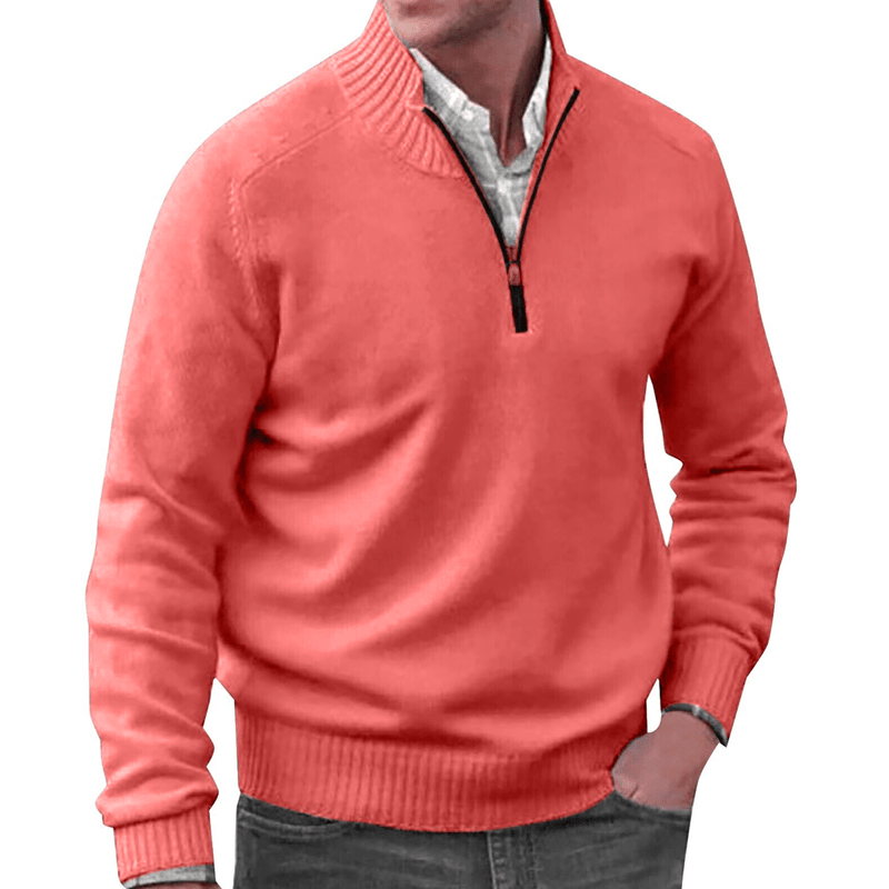 Lukas - Eleganter Pullover mit Reißverschluss - Livezo