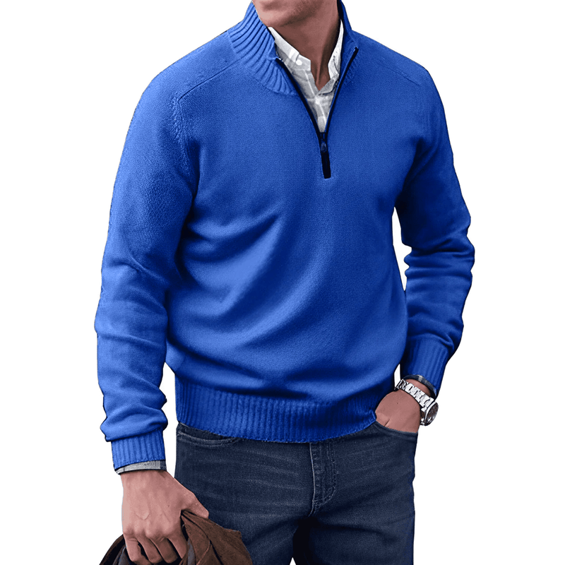 Lukas - Eleganter Pullover mit Reißverschluss - Livezo