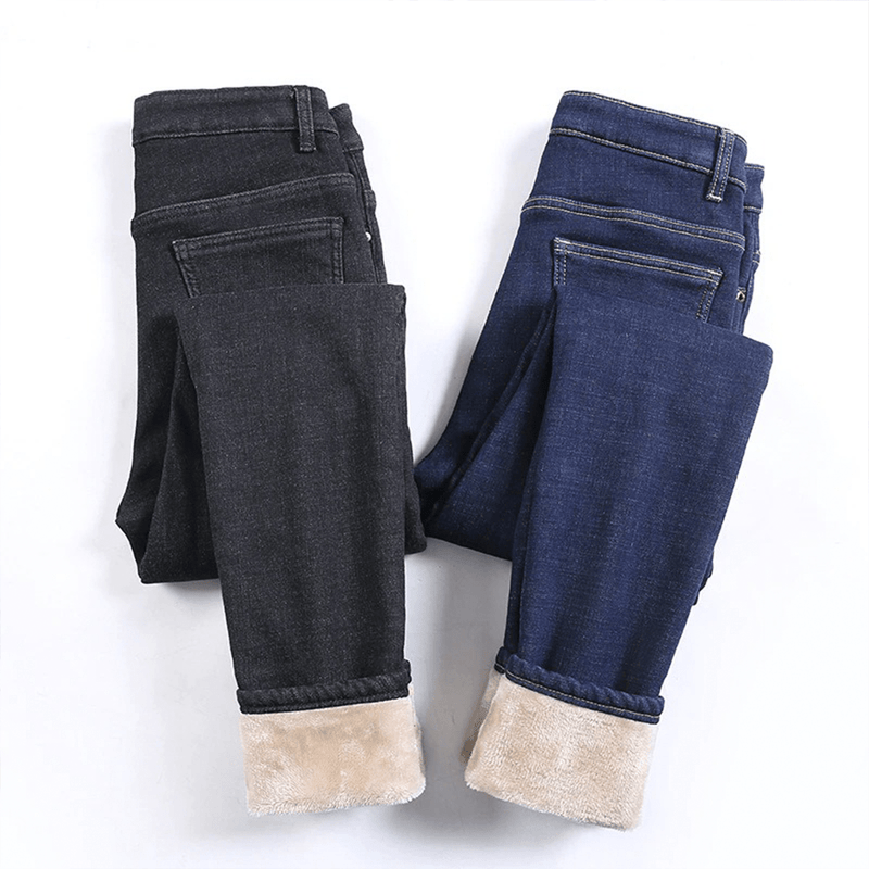 Madison - Fleece-gefütterte Denim-Hose für Frauen