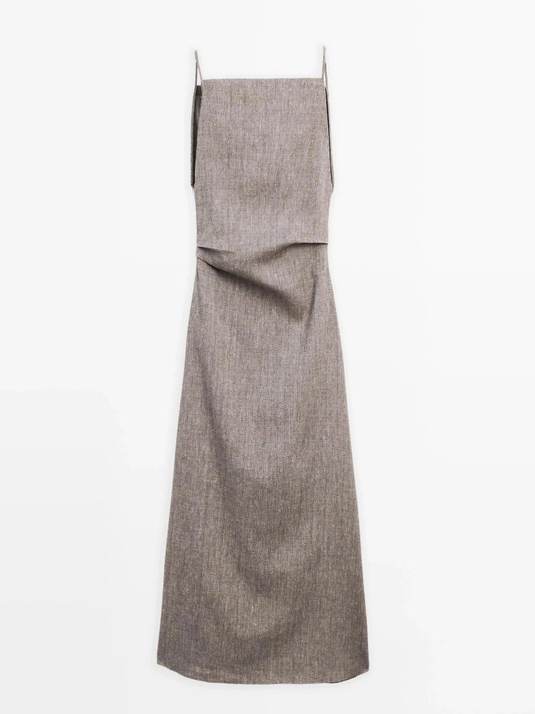 Maxikleid aus Leinenmischung für mühelosen Sommerstil - Livezo