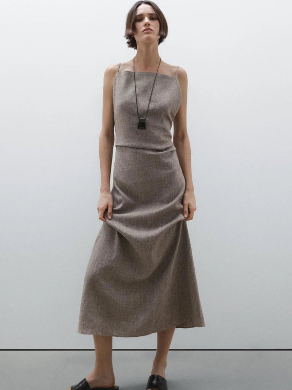 Maxikleid aus Leinenmischung für mühelosen Sommerstil - Livezo
