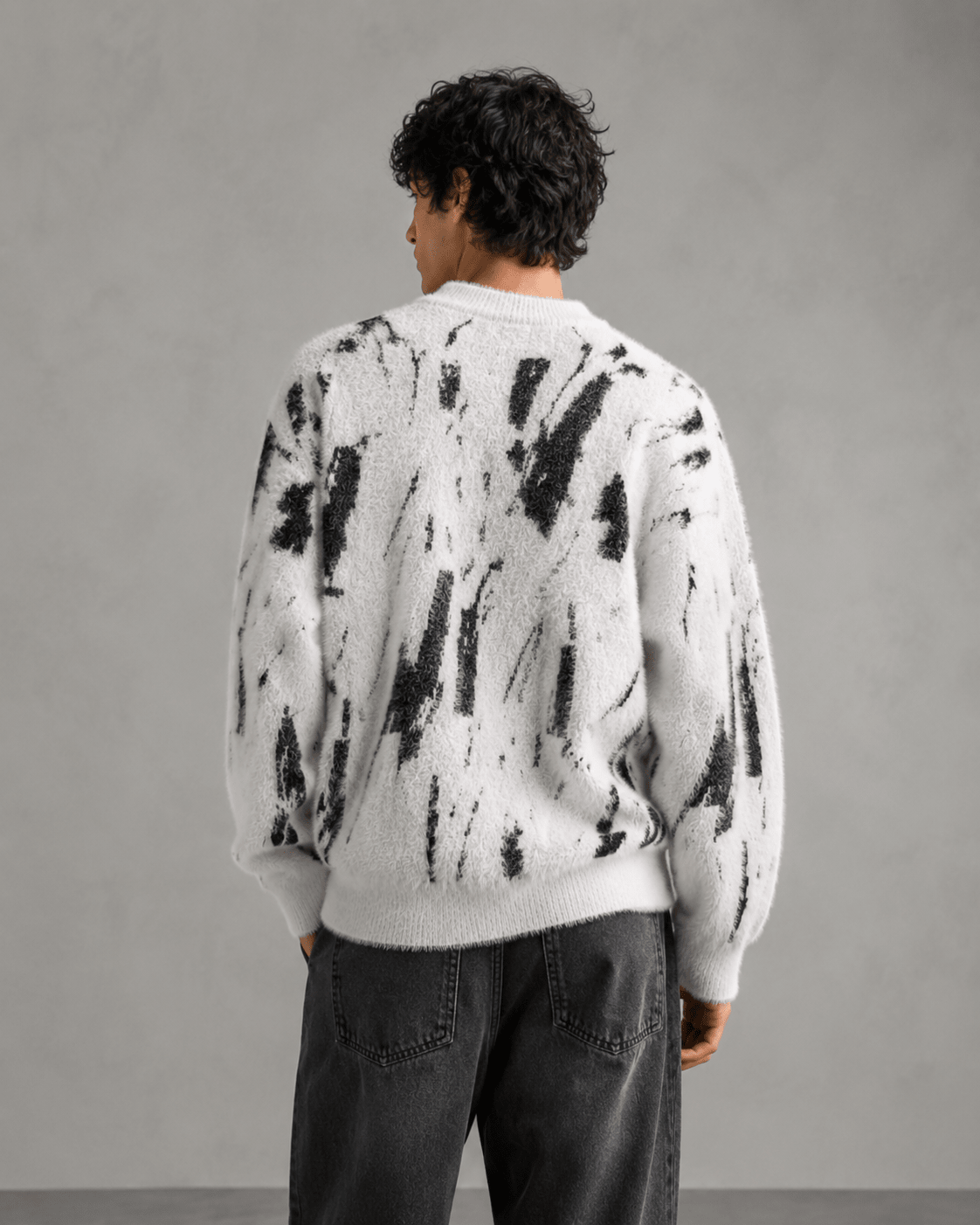 Men's Abstract Knit Sweater Relaxed Fit - Harren Cole