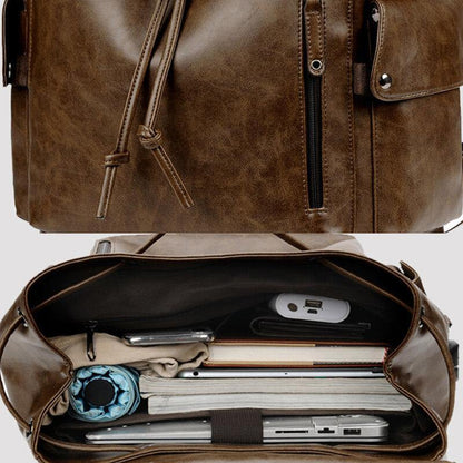 Men's Backpack with USB Charging Port - Harren Cole