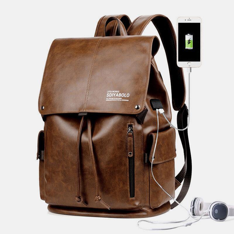 Men's Backpack with USB Charging Port - Harren Cole