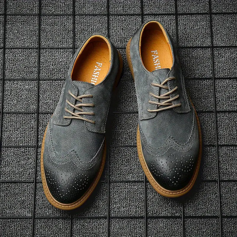 Men's Breathable Oxford Lace - Up Casual and Business Shoes - Harren Cole