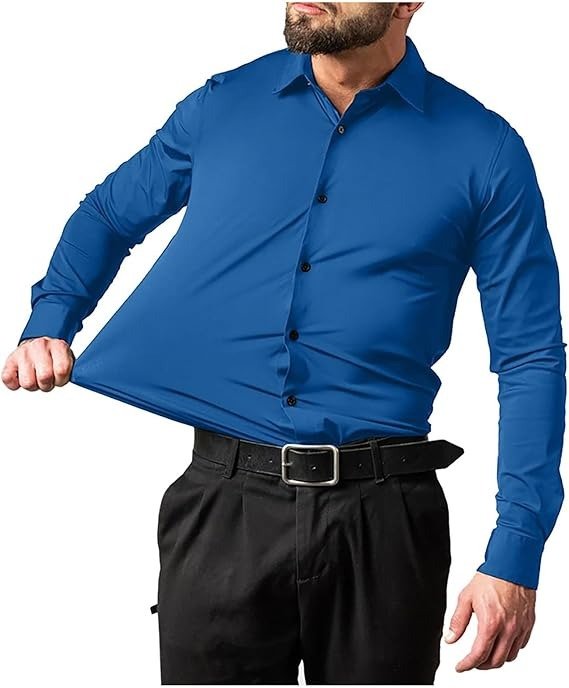 Men’s Business Shirt with Button Placket - Harren Cole