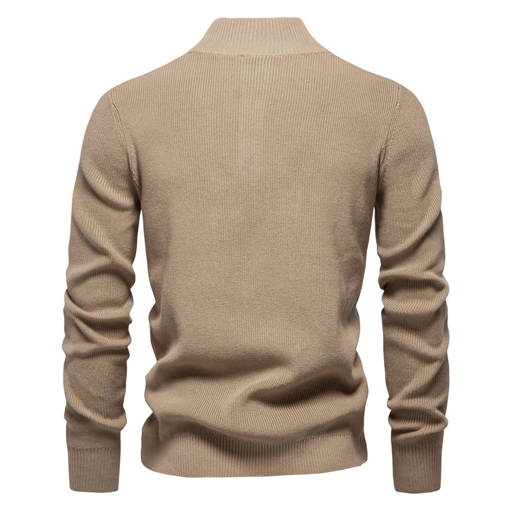 Men's Button Front Ribbed Sweater - Harren Cole