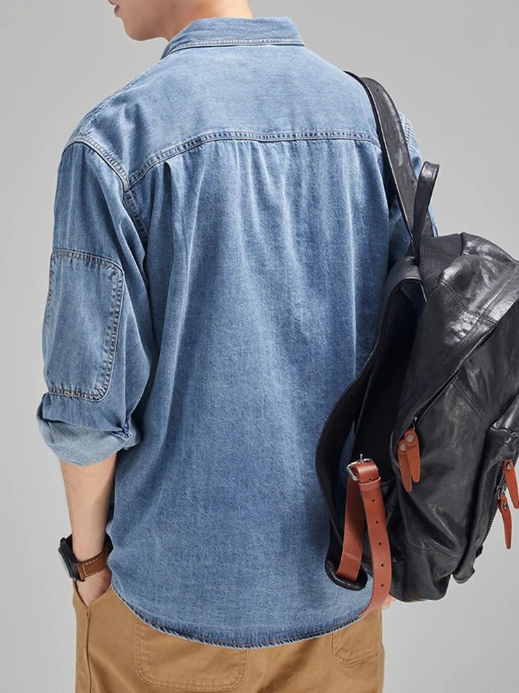 Men's Casual Denim Shirt - Harren Cole