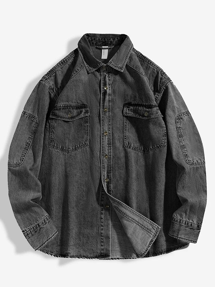Men's Casual Denim Shirt - Harren Cole