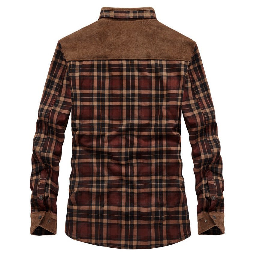 Men's Checked Shirt with Sherpa Lining - Harren Cole