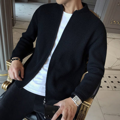 Men's Classic Knit Cardigan Soft Warm Layer - Harren Cole