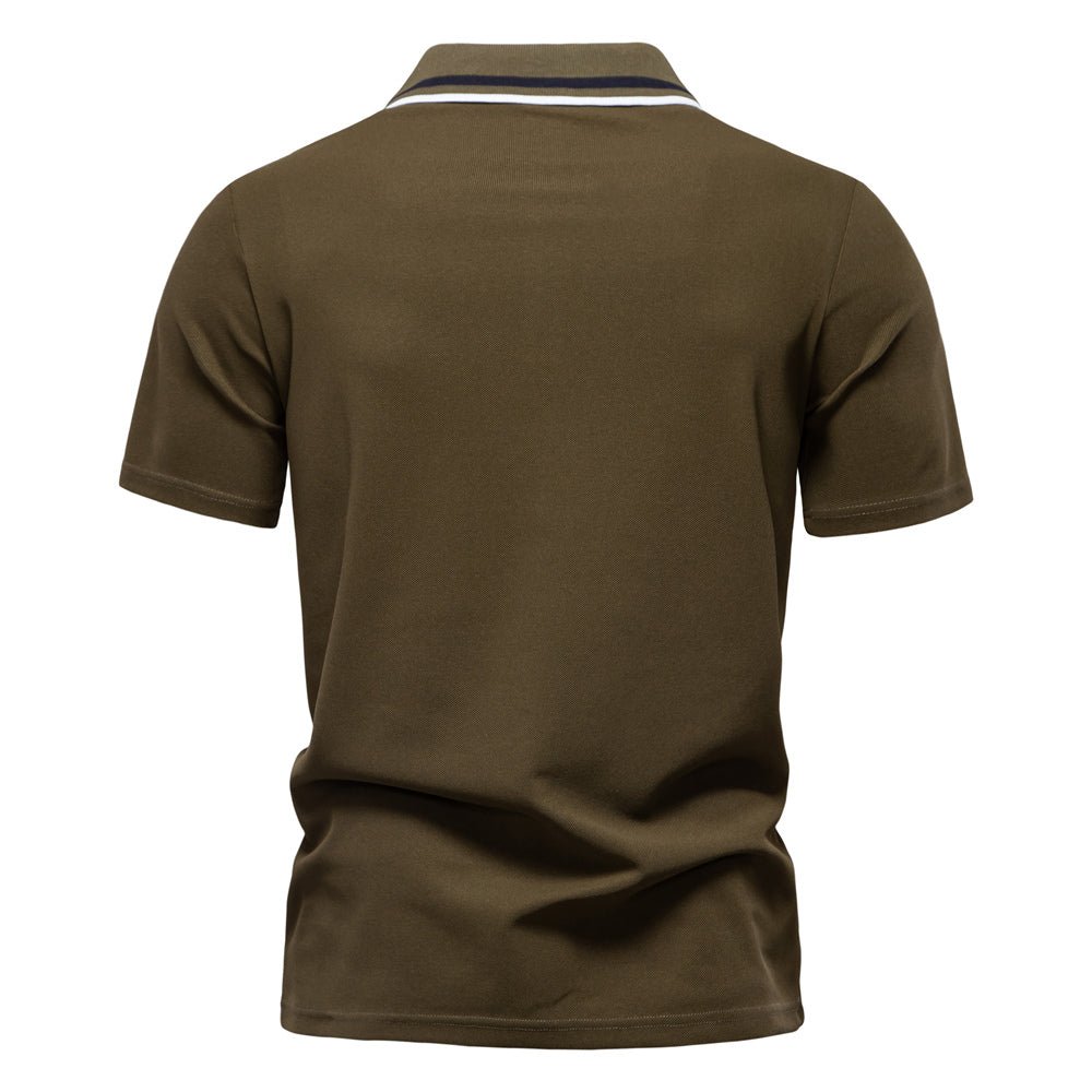 Men's Classic Polo Shirt with Chest Pocket - Harren Cole