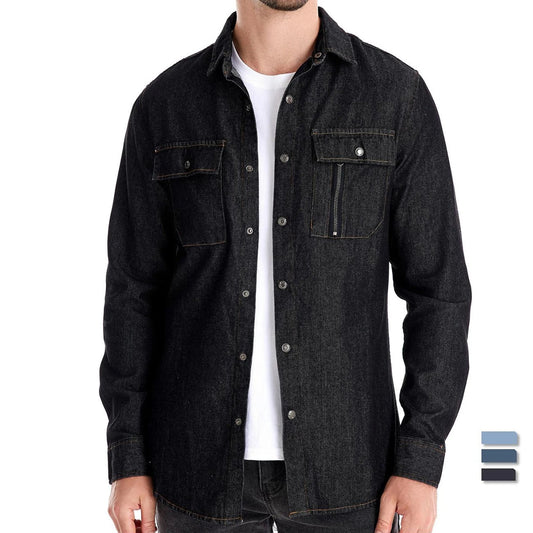Men's Cotton Denim Shirt - Harren Cole