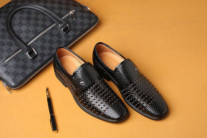 Men's Genuine Leather Business Dress Shoes - Harren Cole