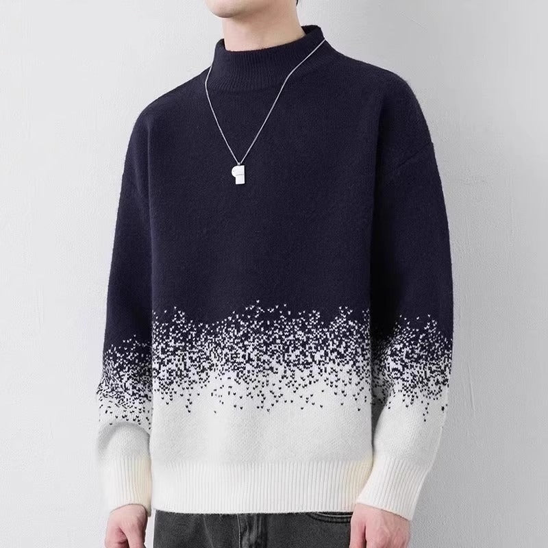 Men's Gradient Knit Pullover Sweater - Harren Cole