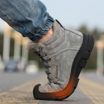 Men's Insulated Safety Work Shoes Gray - Harren Cole