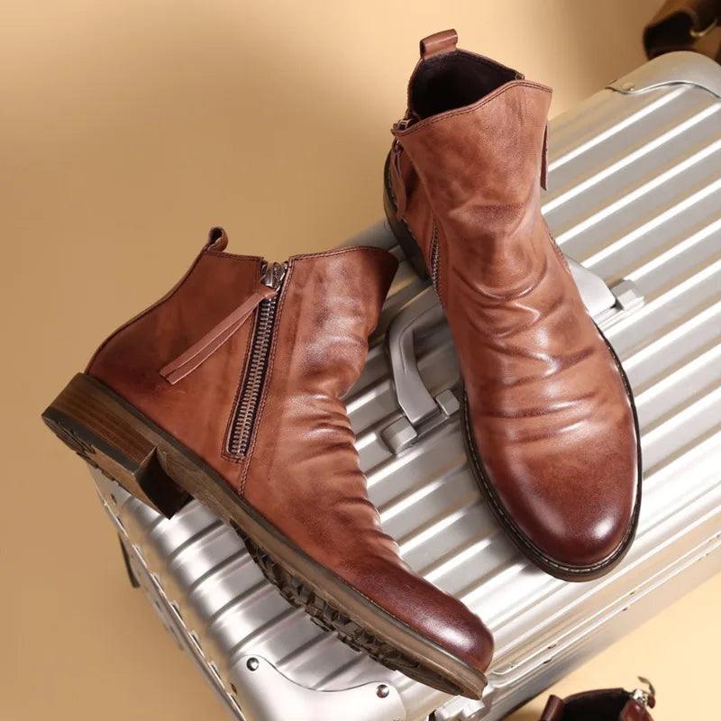 Men's Leather Boots Classic Everyday Style - Harren Cole