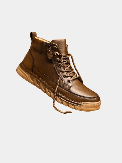 Men's Leather Boots With Grippy Sole - Harren Cole