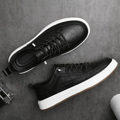 Men's Leather Casual Sneakers - Harren Cole