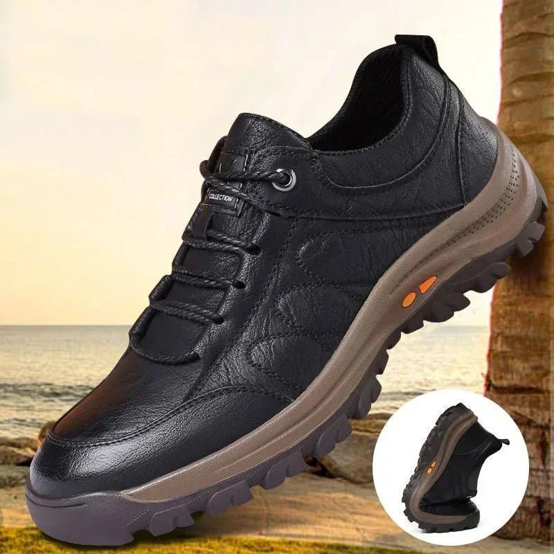 Men's Leather Hiking Boots Durable Outdoor Footwear - Harren Cole