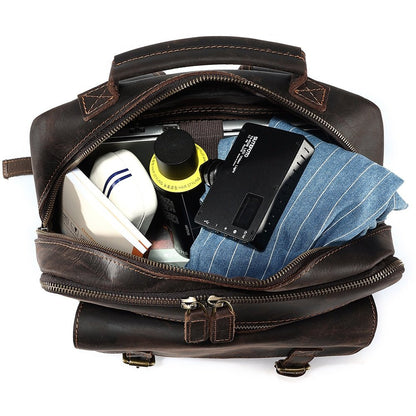 Men’s Leather Laptop Backpack - Harren Cole