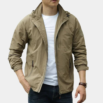 Men's Lightweight Breathable Cargo Jacket - Harren Cole