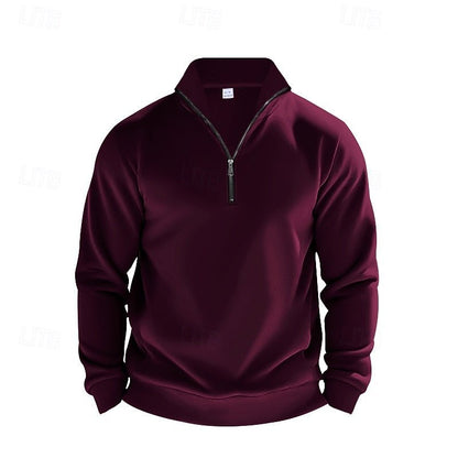 Men's Lightweight Quarter Zip Sweater - Harren Cole