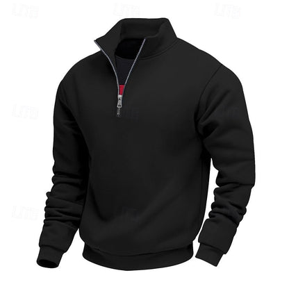 Men's Lightweight Quarter Zip Sweater - Harren Cole