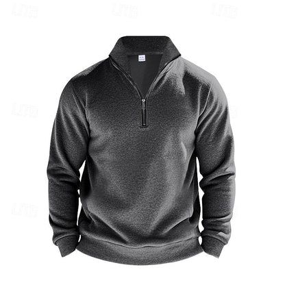 Men's Lightweight Quarter Zip Sweater - Harren Cole