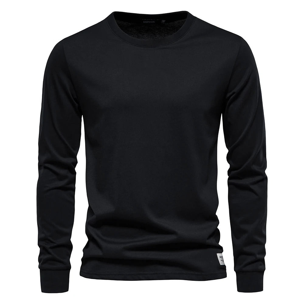 Men's Long Sleeve Crew Neck Shirt - Harren Cole