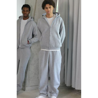 Men's Oversized Zip Hoodie And Relaxed Sweatpants Set - Harren Cole