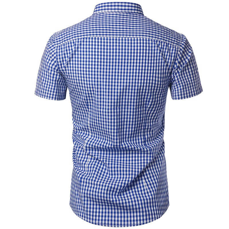 Men’s Short Sleeve Checkered Shirt - Harren Cole