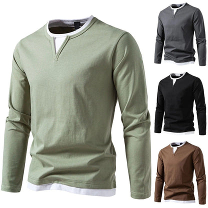 Men's Slim Fit Long Sleeve Casual Shirt - Harren Cole