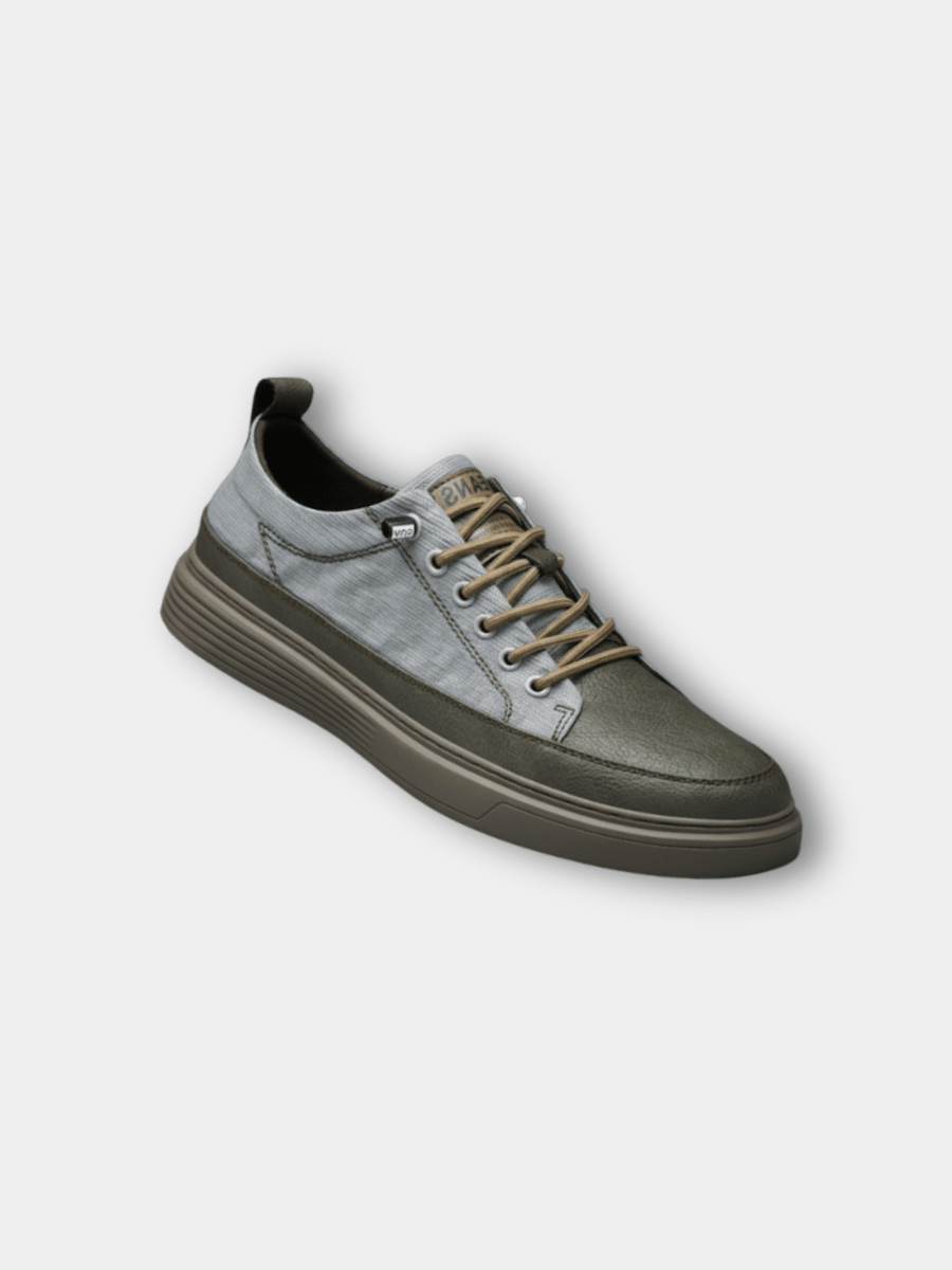 Men's Smooth Leather Casual Sneakers - Harren Cole
