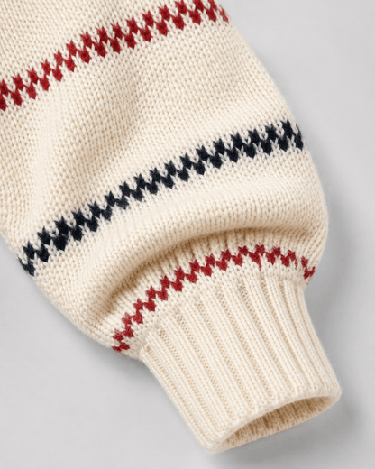 Men's Striped Knit Crew Neck Sweater - Harren Cole