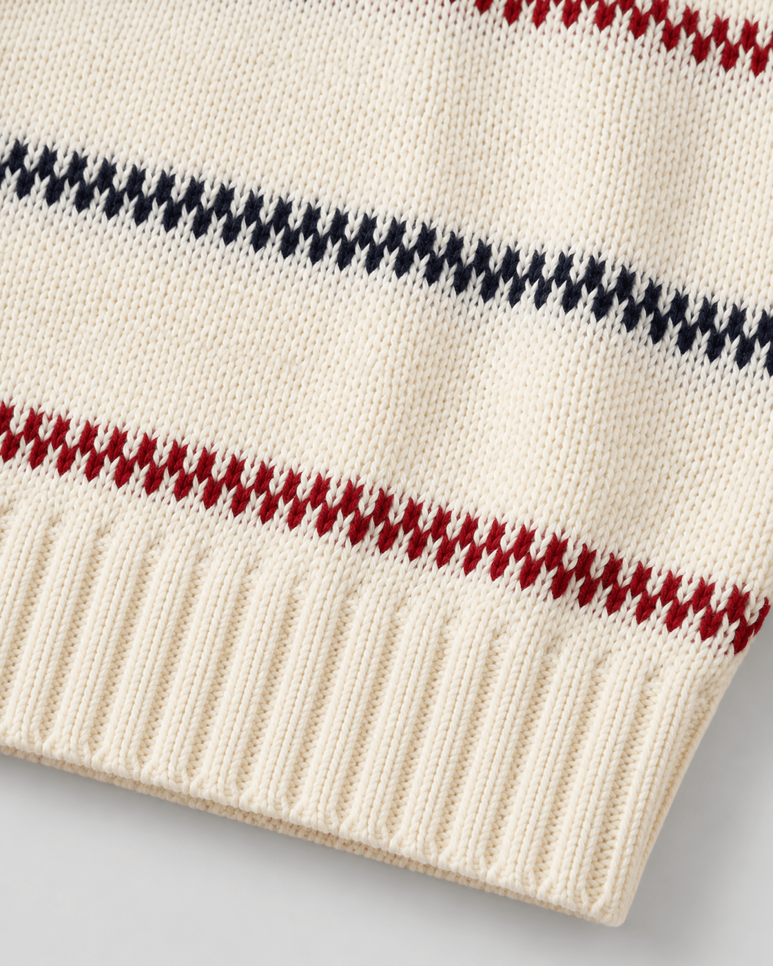 Men's Striped Knit Crew Neck Sweater - Harren Cole
