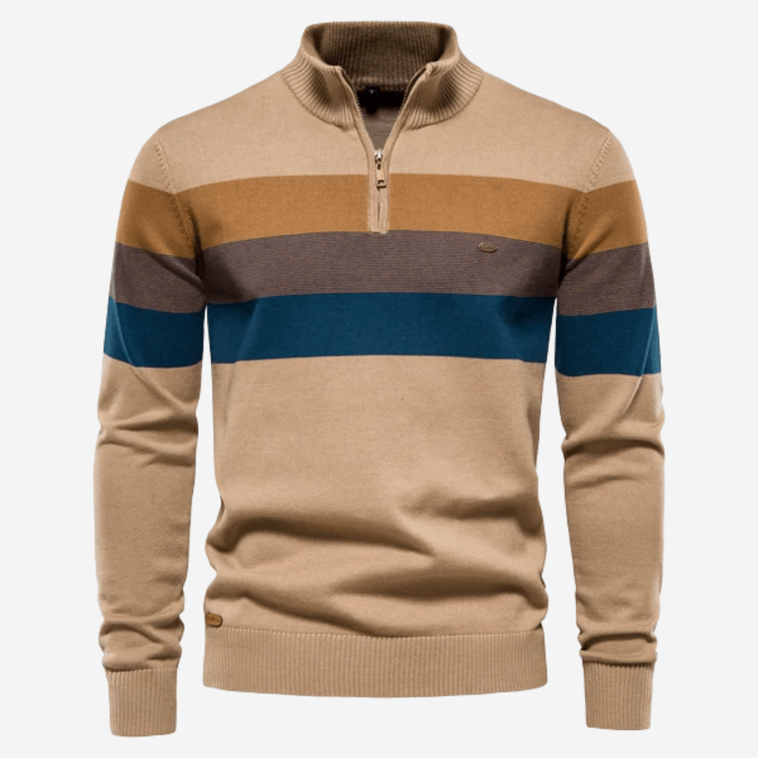 Men's Striped Knit Sweater - Harren Cole
