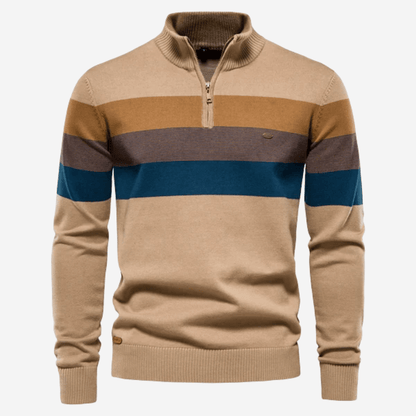 Men's Striped Knit Sweater - Harren Cole