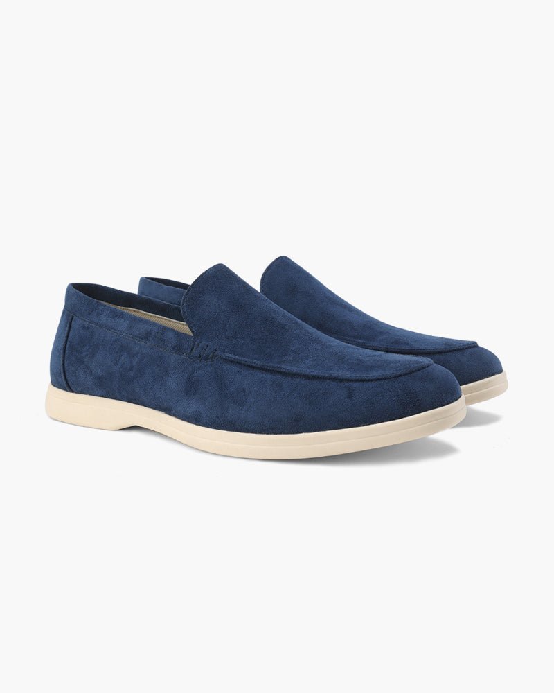 Men's Suede Loafers Slip - On Business Shoes - Harren Cole