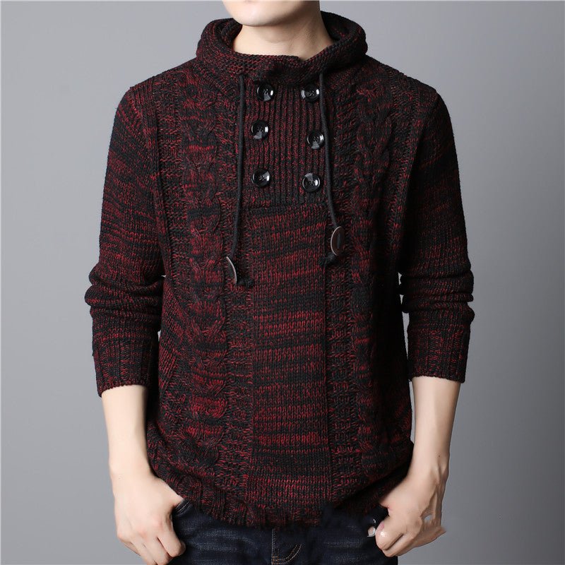 Men's Thick Knit Structured Hoodie - Harren Cole